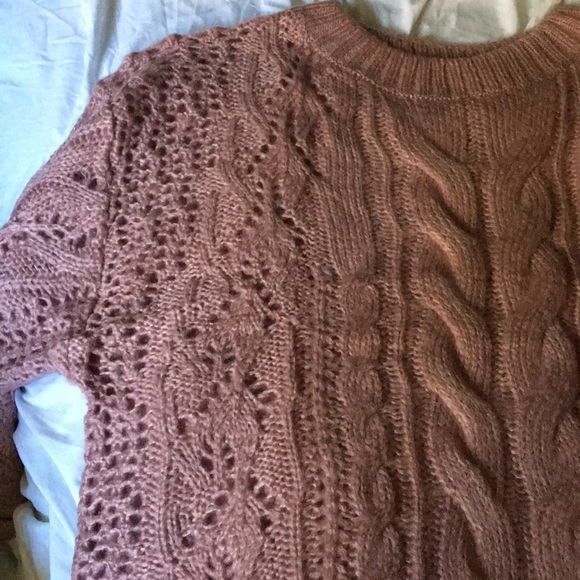Oversized “Dusty Pink” Knit Sweater - Picture 5 of 5